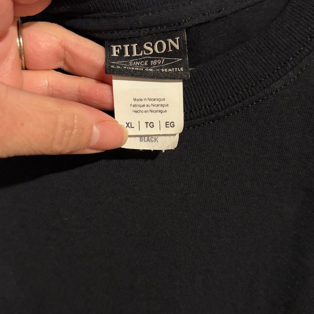 Filson Men's Black Graphic Tee - Picture 3 of 3